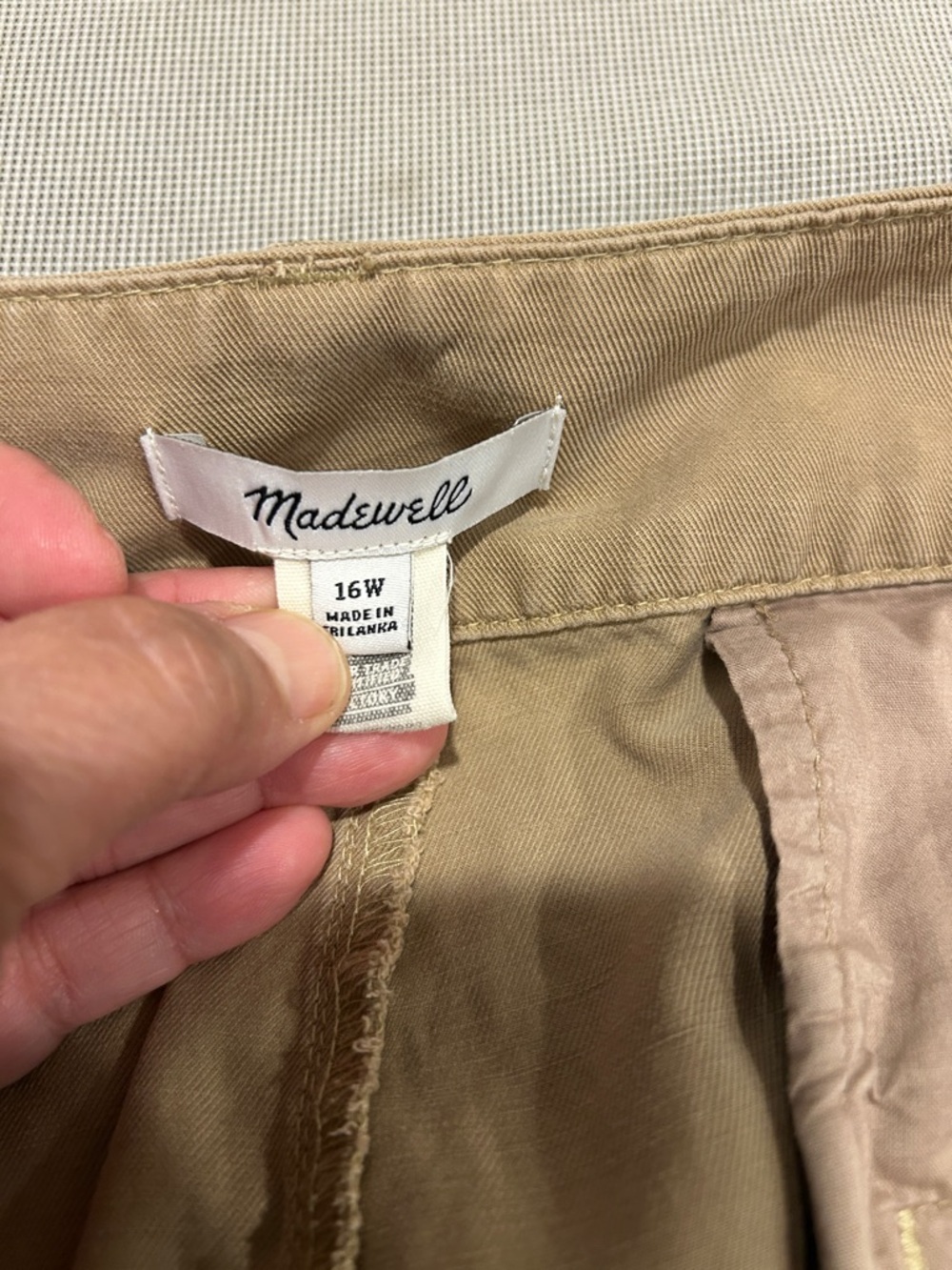 Madewell The Harlow Wide-Leg Pant in Tan Women’s 16w - Picture 10 of 14